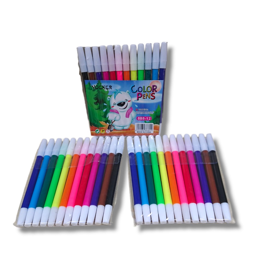 

Spidol Warna / 12 Warna / Yoeker 888-12 / Color Pens