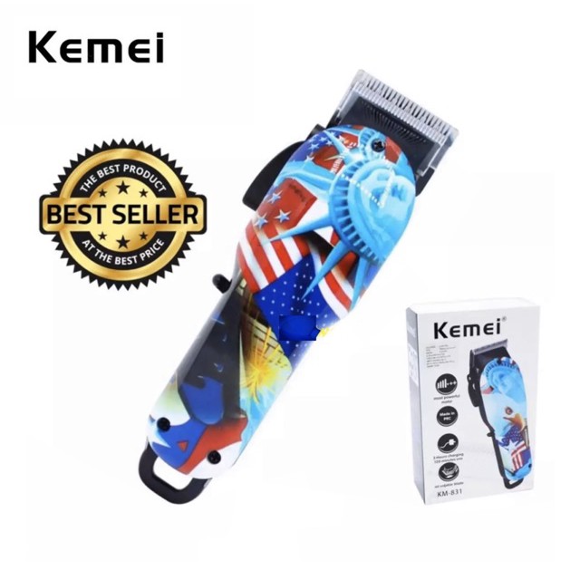 Kemei KM 831 Alat Cukur Rambut Elektrik Hair Clipper Cordless Professional Mesin Cukuran KM-831