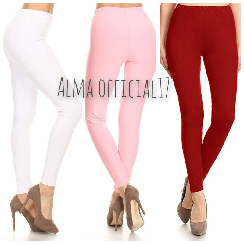 Legging Wanita Polos Bahan Spandek