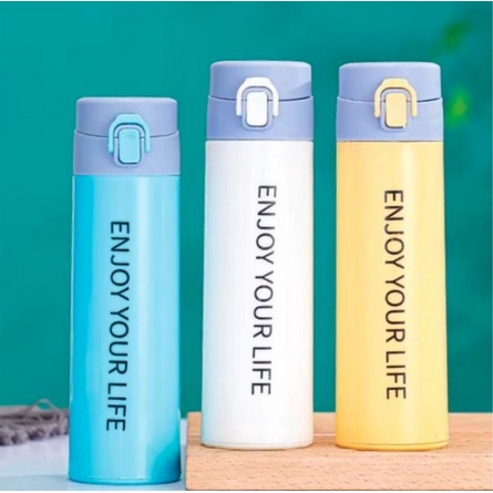 NEW BOTOL MINUM KACA ENJOY YOUR LIFE TAKASIMURA STORE