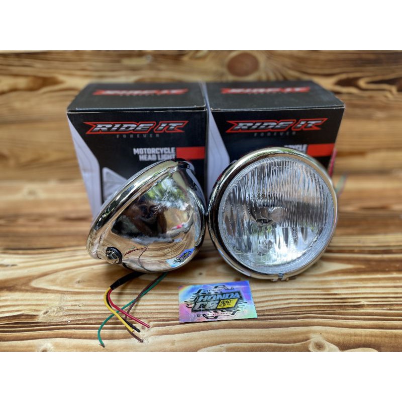 lampu depan autopal pesek headlamp autopal LED H4 lampu depan cb gl megapro tiger lampu autopal LED