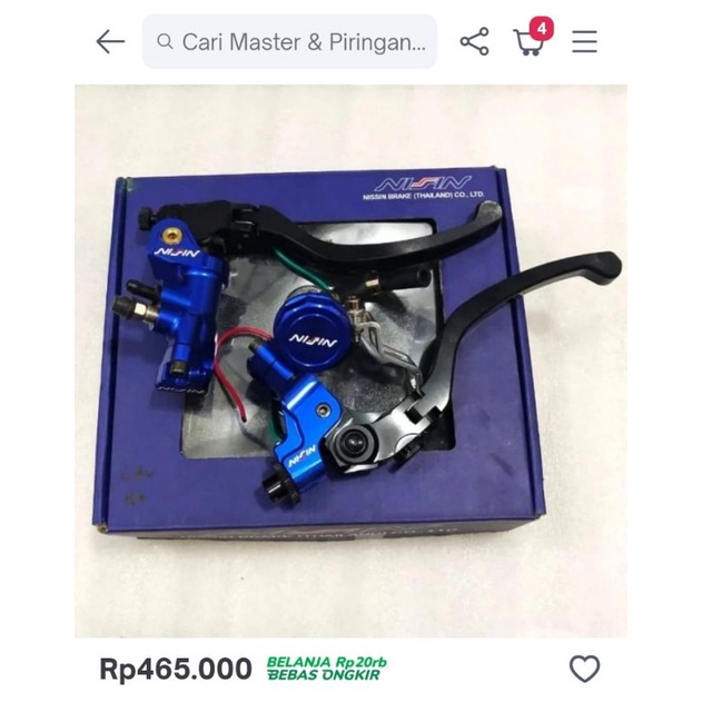 MASTER SET NISSIN KLX, CRF, VIXION, CB 150, NINJA 150, NINJA 250, R15