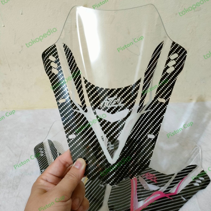 Visor Wind Shield Yamaha Aerox 155 Carbon Twotone Windshield Winsil Aerox 155 2 Tone Two Tone Carbon Karbon Aksesoris Motor Yamaha Aerox 155