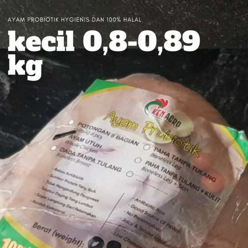 

Ayam Organik Probiotik Frozen