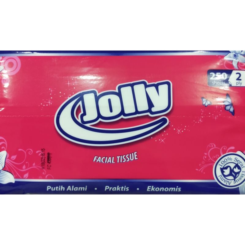 jolly facial tissue 250 sheets 2ply