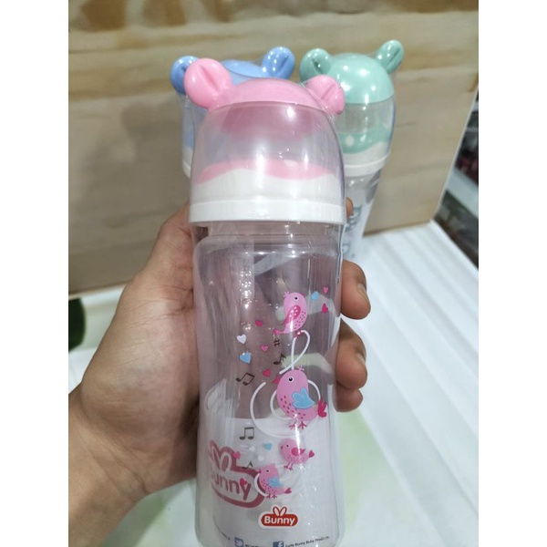 Botol Susu Wide Neck/Botol Berbadan Lebar Bunny Karakter 250 Ml