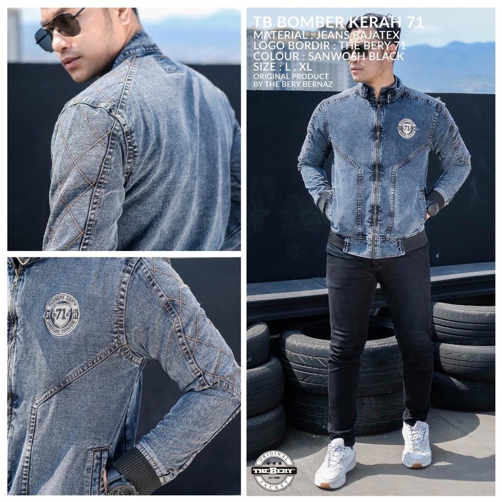 BAYAR DITEMPAT/ jaket jeans pria terbaru 2022/ jaket jeans denim cowo dewasa/ jaket jeans pria keren