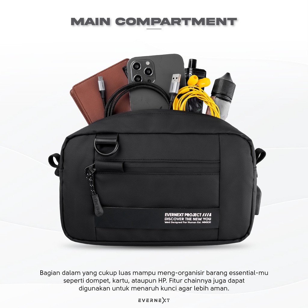 Tas Tangan Pria FELIX Sling Pouch Bag Clutch Tas Selempang