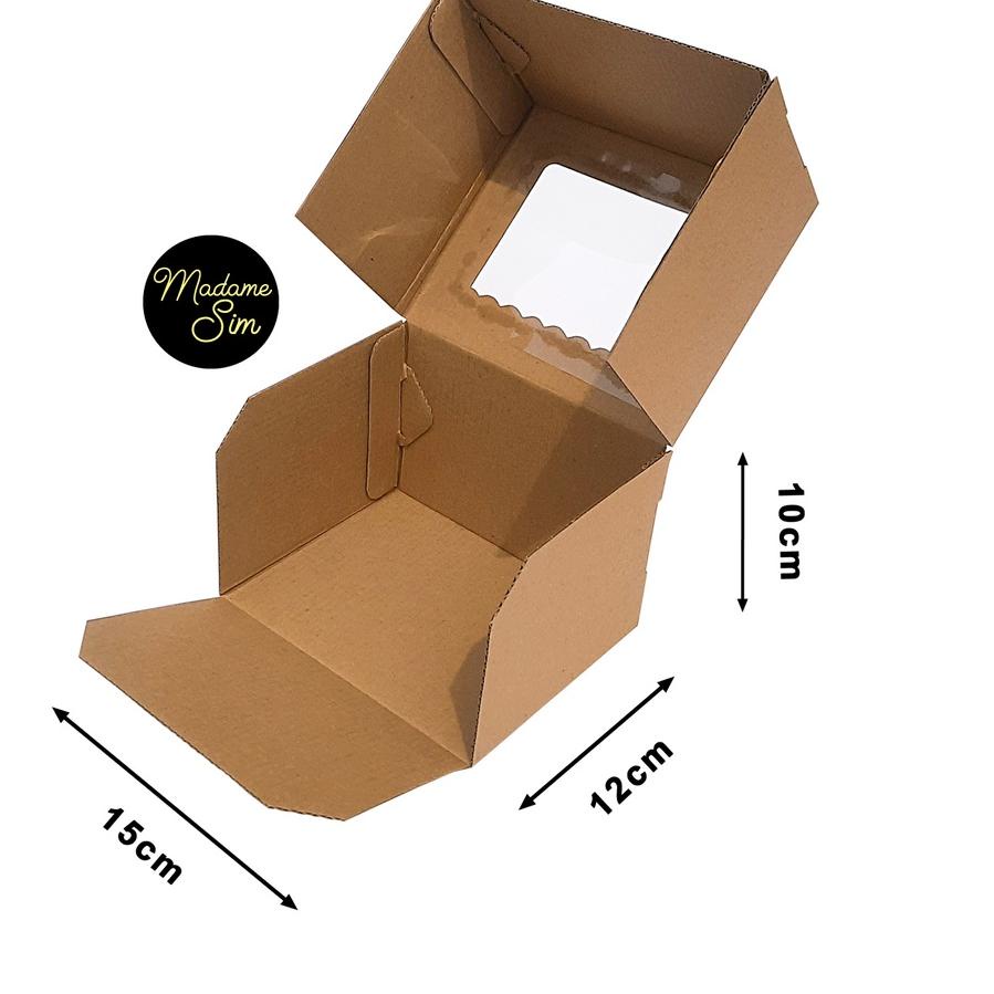 

Update - KOTAK KUE - CAKE BOX - DUS BOLU 15 x 12 x 10 CM - MS-08 ISI 10 PCS