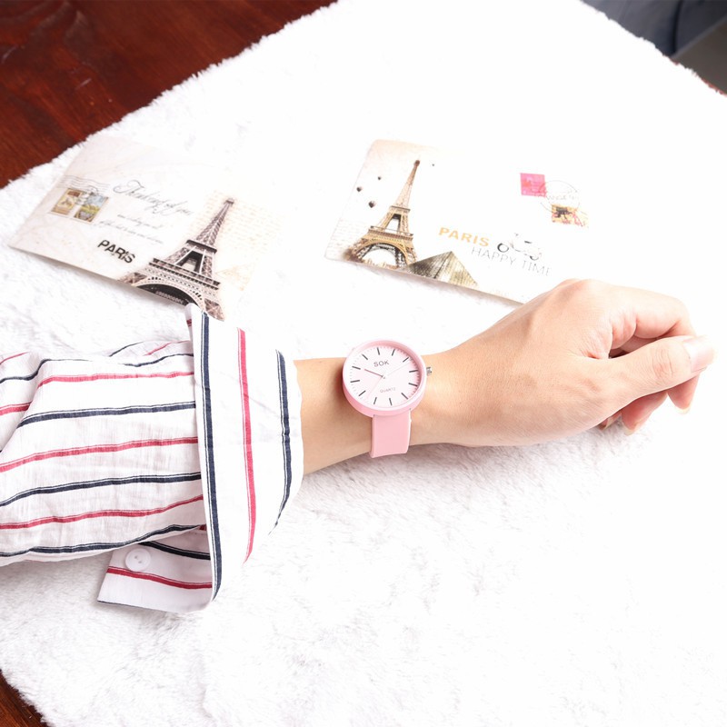 Watchyou  Jam Tangan Wanita Korean Simple Fashion Casual Jelly Men And Women Watches