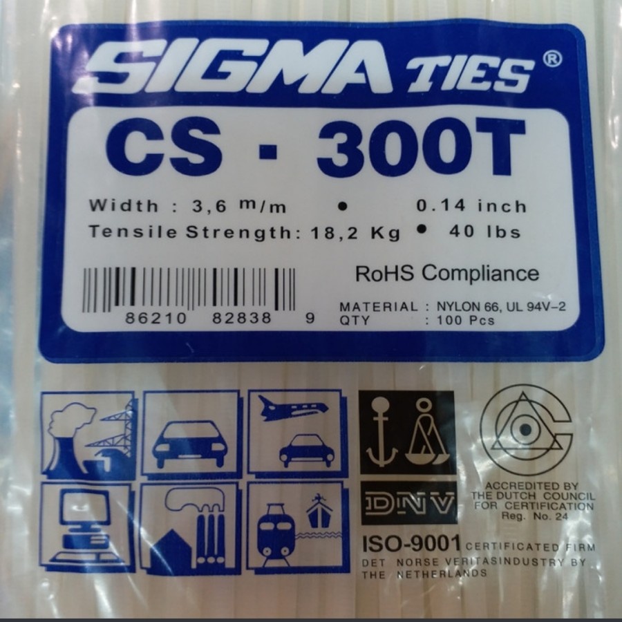 ties kabel 300mm sigma