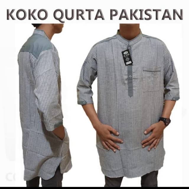 [Grosir] KOKO QURTA PAKISTAN, Gamis Pria dewasa Bahan adem,nyaman & Berkualitas