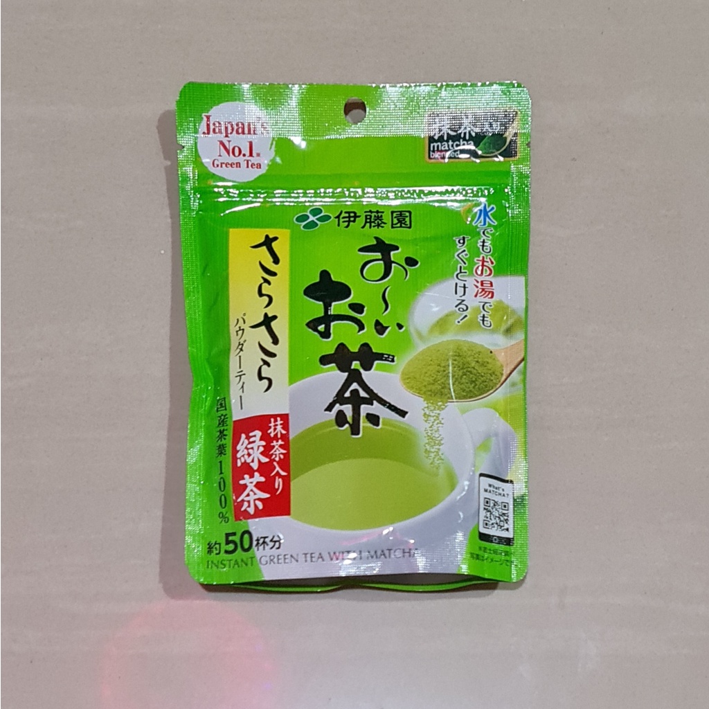 

Itoen Ito En Instant Green Tea With Matcha Blend Ryokucha 40 Gram