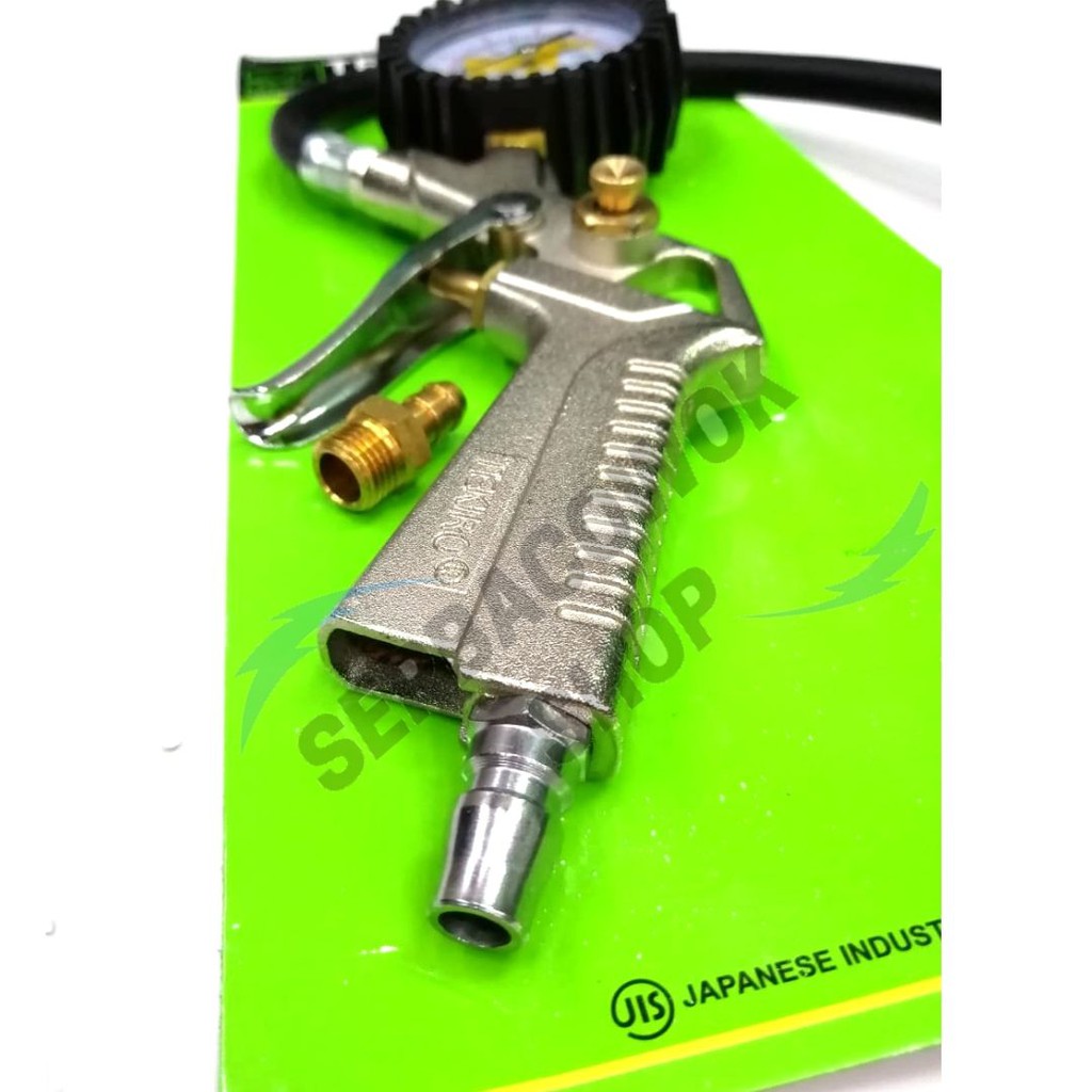 RB Tekiro Tyre Inflator Preasure Gauge 3 In 1 Isi Angin Ban Mobil Motor Tyre Gauge Termurah