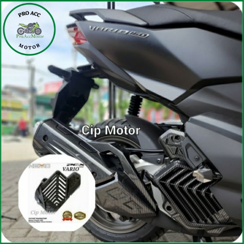 Tutup radiator Vario 160 Pcx 160 carbon Nemo