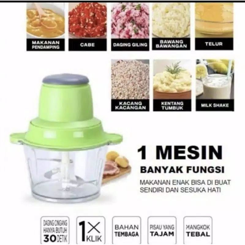 Blender Daging / Chopper Blender Daging Elektrik Meat Gilingan Serbaguna