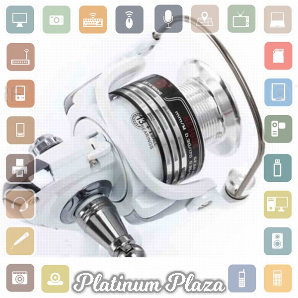 LIEYUWANG HC2000 Reel Pancing 13 Ball Bearing Gear - White`J305U3-