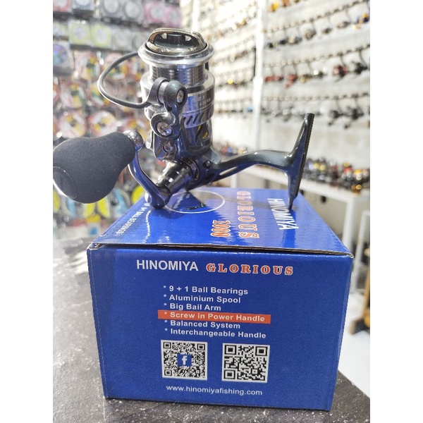 reel hinomiya glorius 1000 power handle