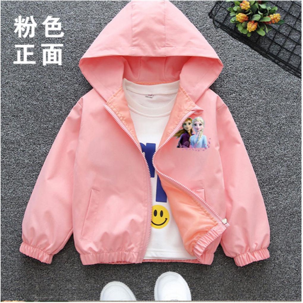 Jaket anak Perempuan kartun Hodie Impor 1 - 13 Tahun