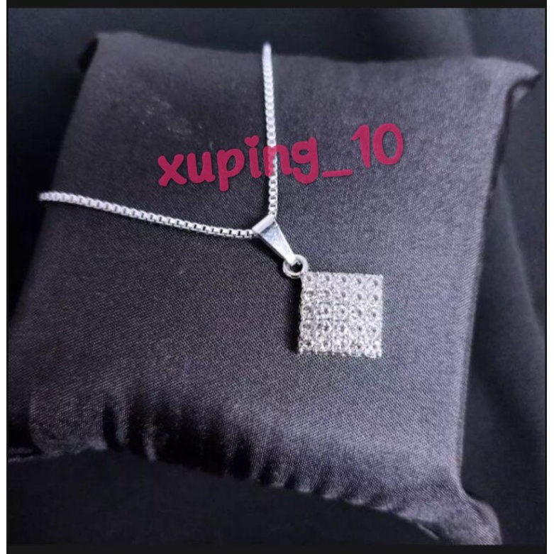 Perhiasan Xuping Kalung Wanita Silver Titanium