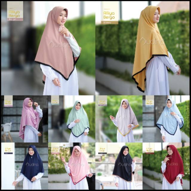 ALLIYA BERGO/KHIMAR ORENJI SYARI'I ORIGINAL BY AUDINA