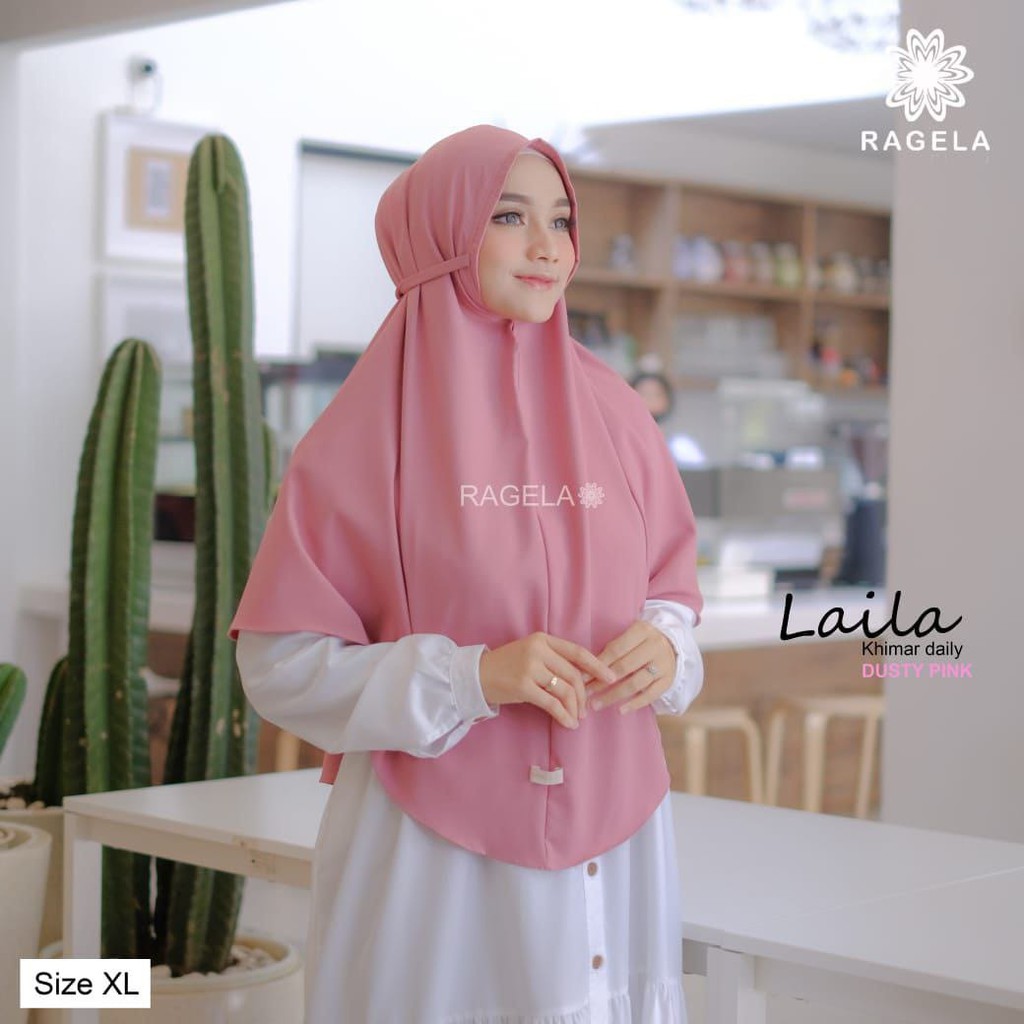 KHIMAR LAILA XL BY RAGELA HIJAB KHIMAR BRANDED KHIMAR MURAH KHIMAR SIMPLE DAN NYAMAN KHIMAR JUMBO
