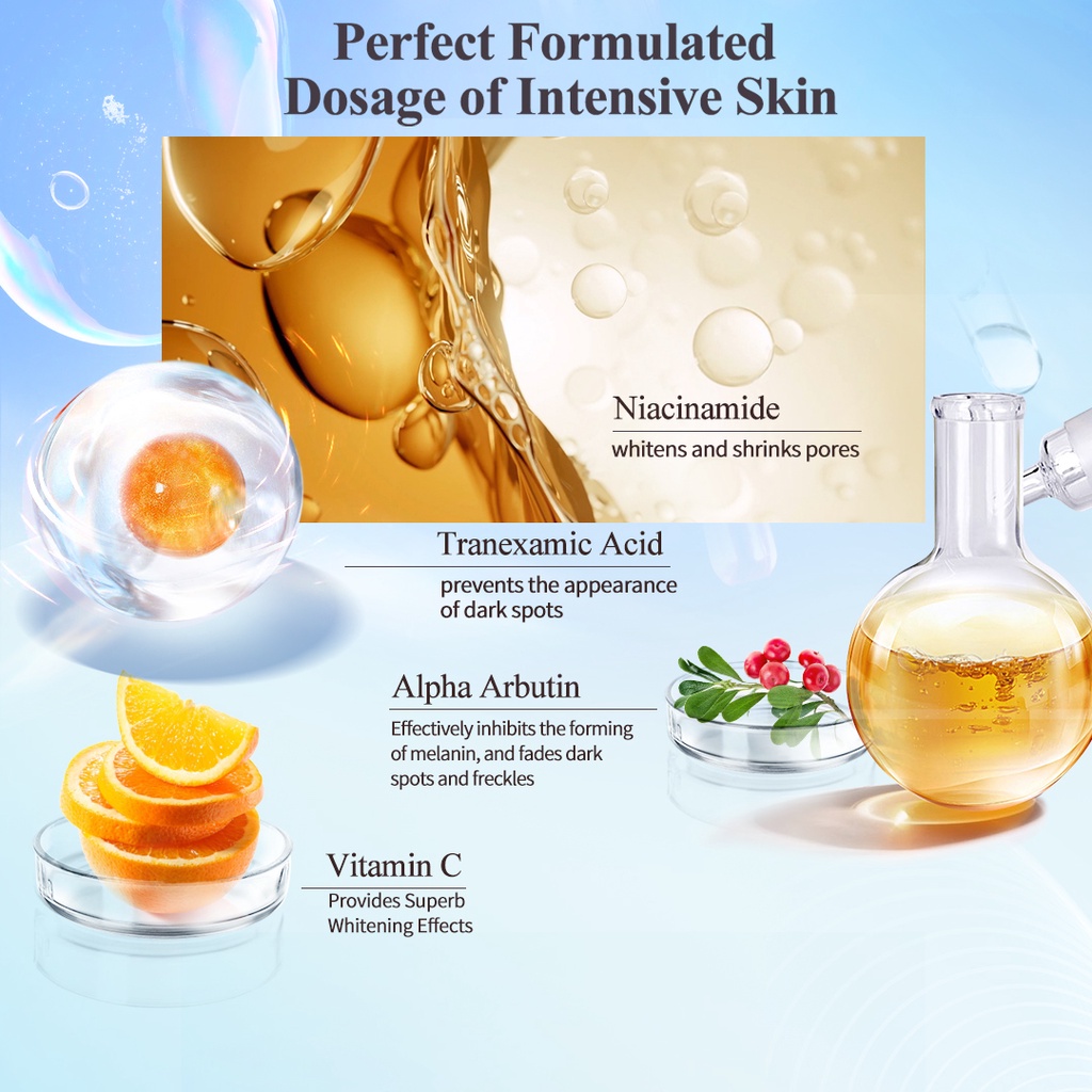 [BPOM] Premiere Beaute 4X Whitening Ampoule Serum 1.5ml*10 Niacinamide VC Booster Essential concentrated serum-4