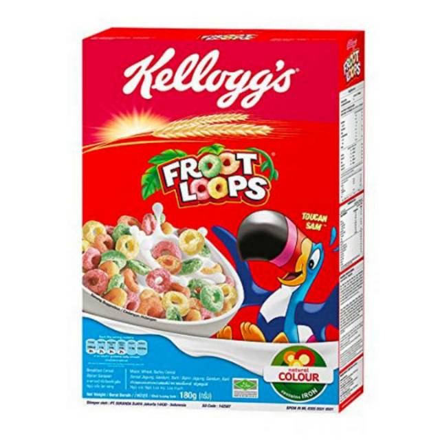 

KELLOGG'S Froot Loops 160g Kelloggs Frootloops Cereal 160gr Sereal Kellogs 160 g gr gram