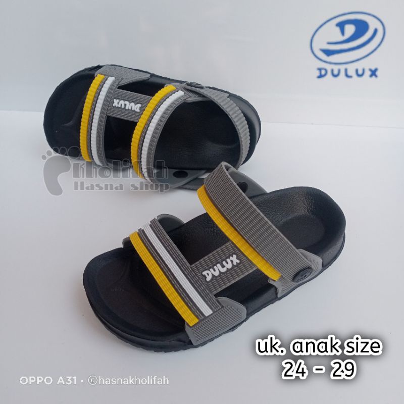 sandal gunung anak terbaru casual keren size 24-29 dulux 296d-nw