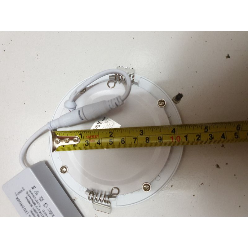 Meval Led Panel Eco Inbow 6W. Led panel tanam plavon 6Watt Bulat