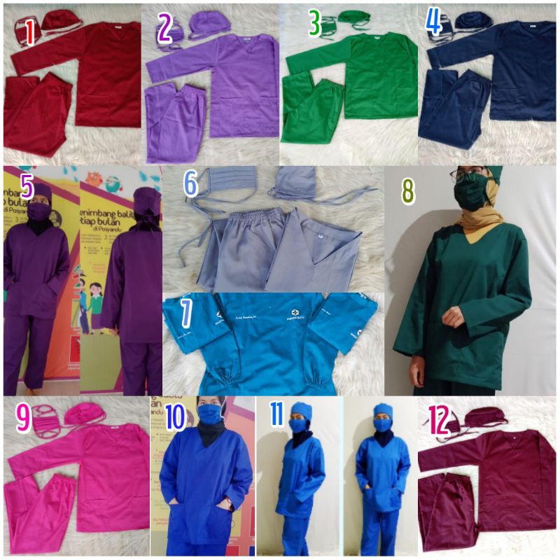 Baju OK american drill + bordir nama