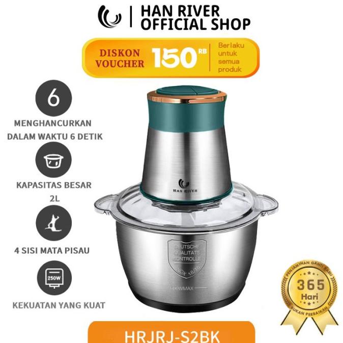 HAN RIVER SS01 Meat Grinder multifungsi 2L