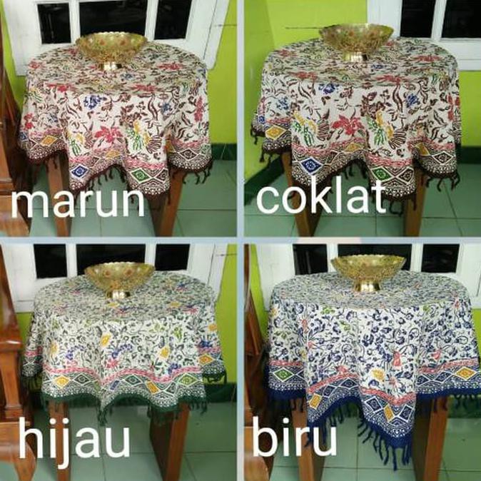 Grosir Open Taplak Meja Batik Bulat Cuiri Hot Produk