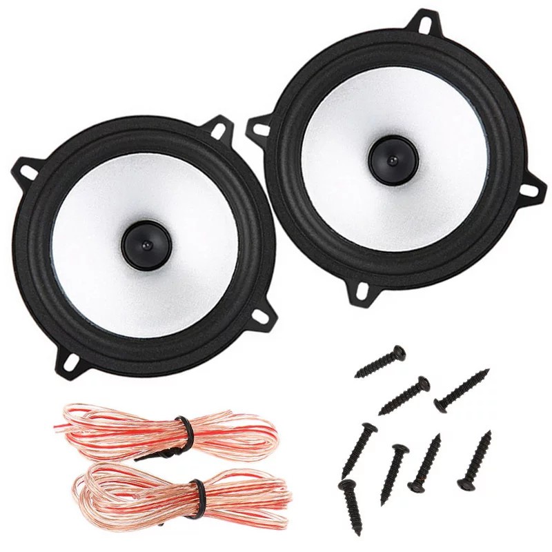 Speaker Mobil HiFi Subwoofer 4 Inch Stereo Music AudioSpeaker 60W 2PCS