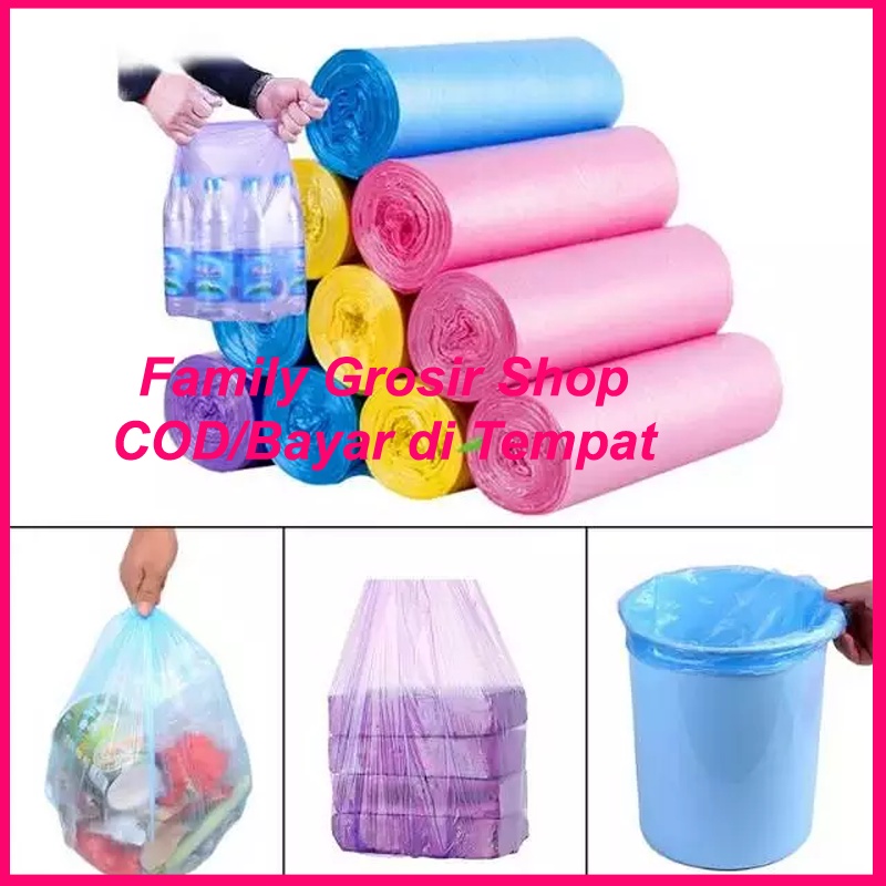 1 Roll 20 pcs 45x50cm kantong plastik sampah Kantong plastik gulung