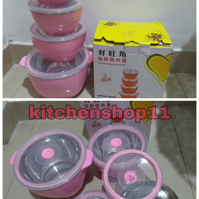 Food warmer / lunchbox / tempat penghangat makanan isi 4pcs