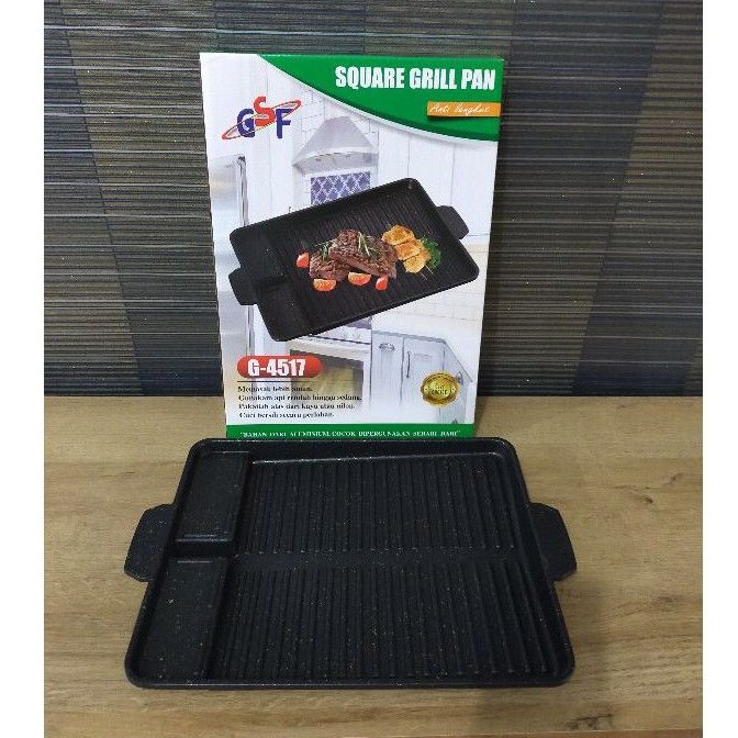 Yakiniku/ BBQ Grill Pan Square Grillpan