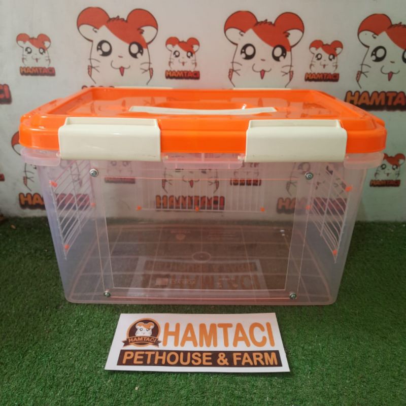 TRAVEL CAGE PET AKRILIC SIZE 15LTR MADE BY HAMTACI