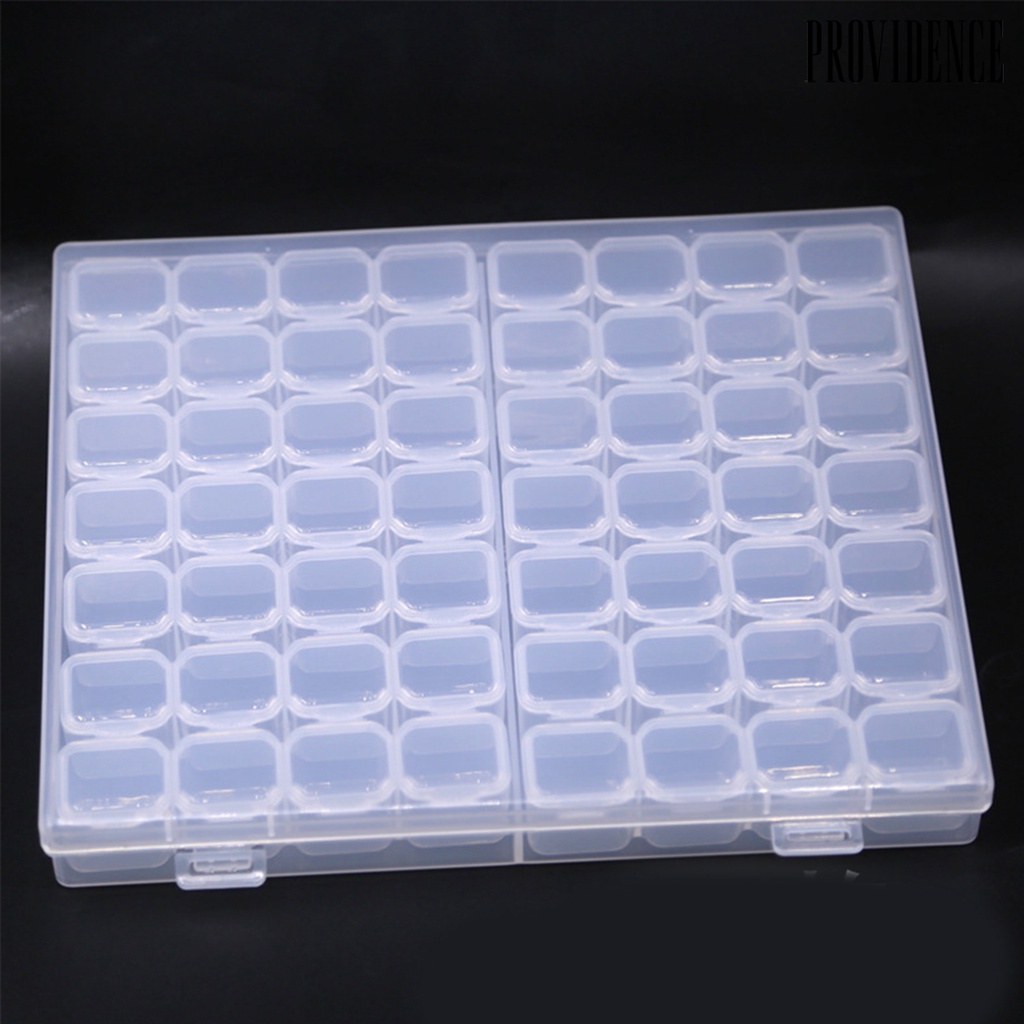 Providence Nail Art Storage Box 56 Grid with Lid High Quality PP Practical Nail Art Storage Case for Home