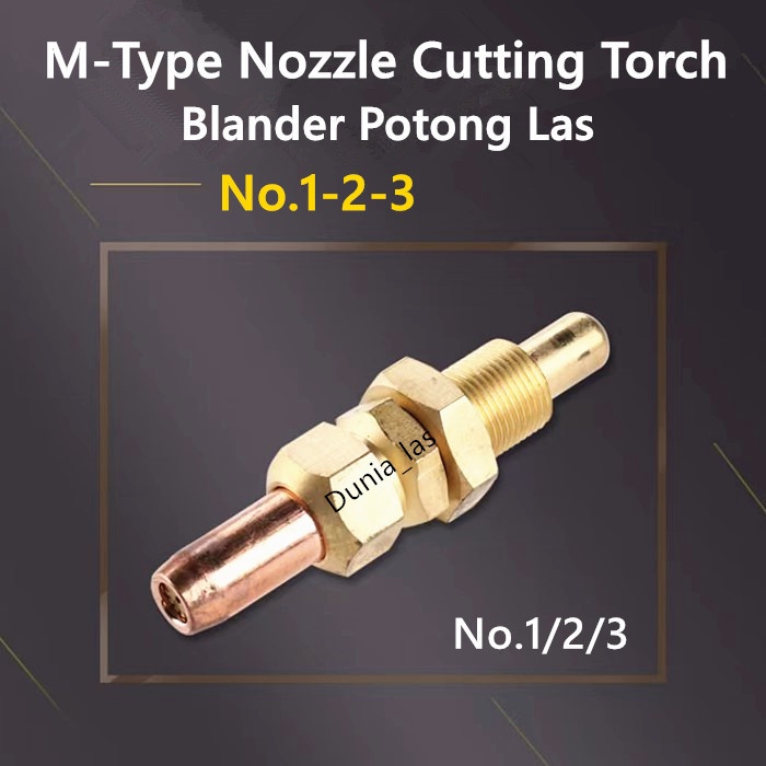 Jual Gas Cutting Nozzle Tip Type M Blender Potong Single Duty Propana ...