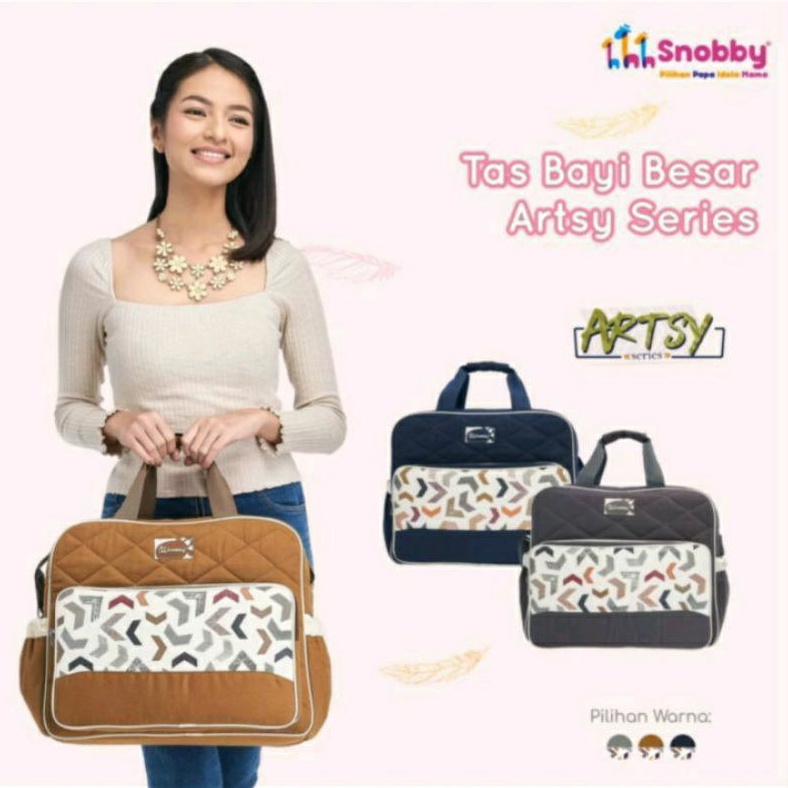 Snobby Tas Bayi Besar Artsy Series Saku Print | Tas Bayi Jumbo | SNOBBY TAS BAYI BESAR TPT5871