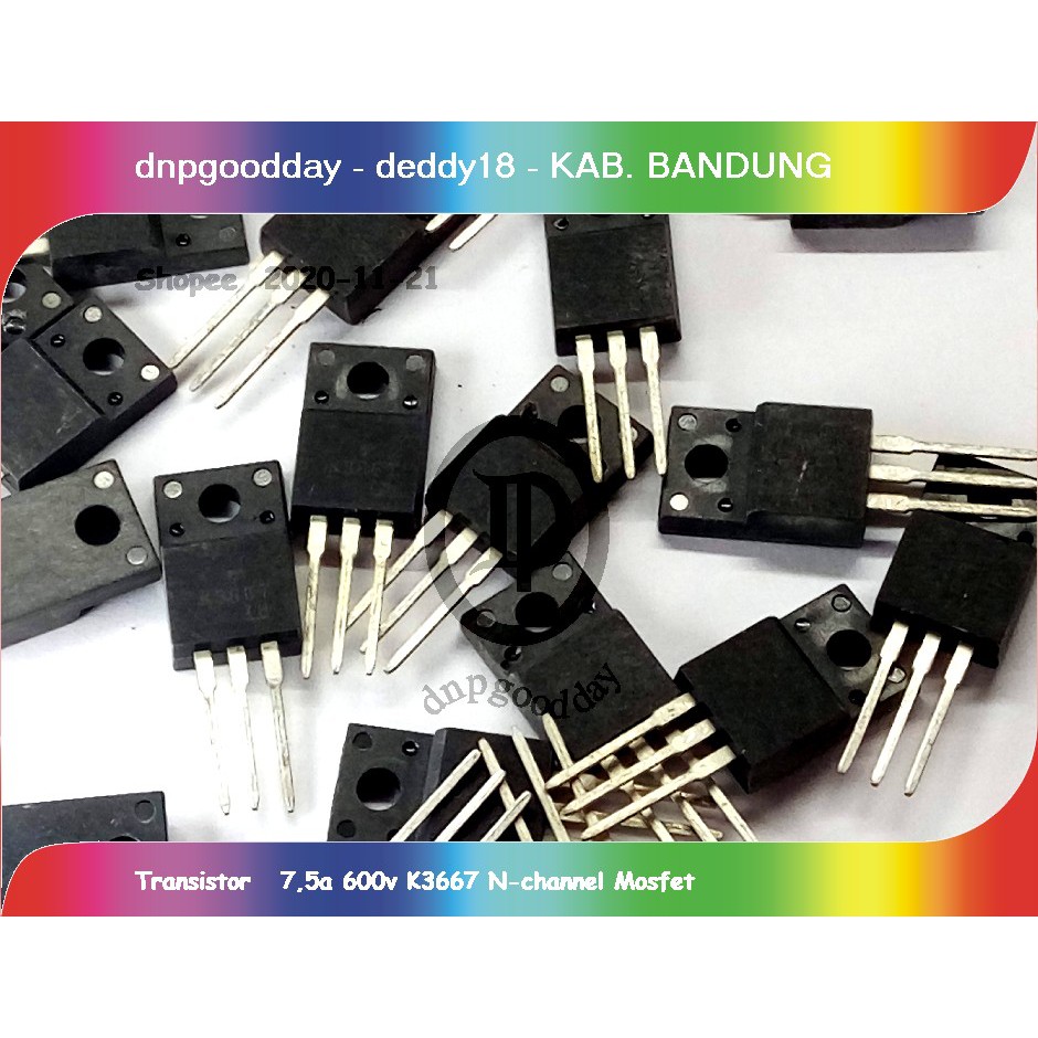 Transistor   7,5a 600v K3667 N-channel Mosfet