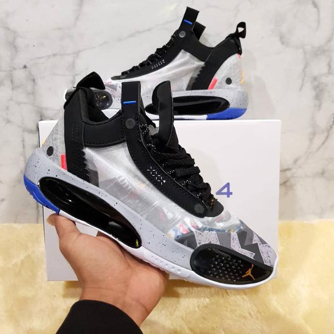 Sepatu Nike Air Jordan 34 Print Colorway Premium Original Malikaikha