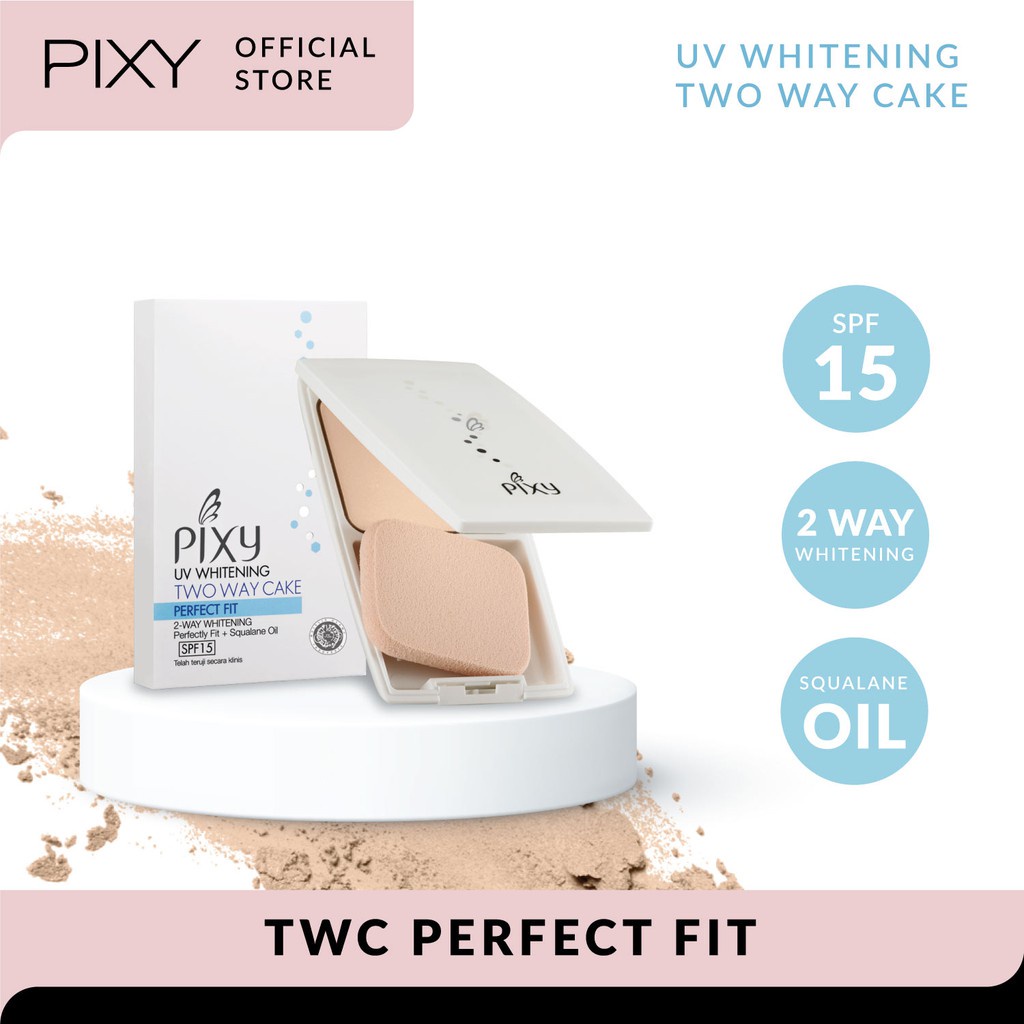 PIXY uv whitening two way cake Perfect fit