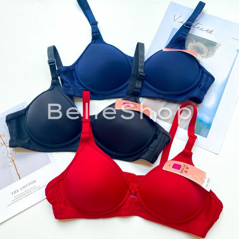 BELLE- BH LINGCAO A5 Original / B5 Bra Busa Tanpa Kawat Super Lembut