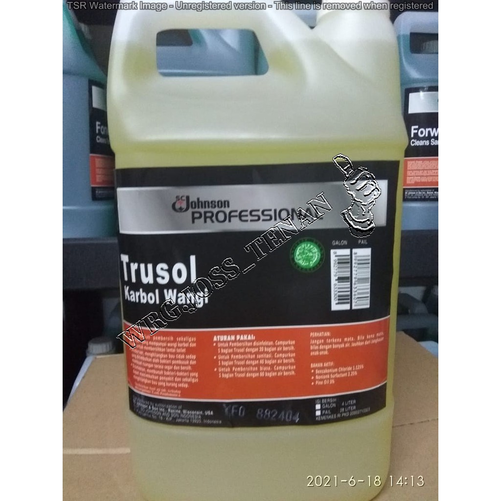 JOHNSON Pine Trusol Karbol Wangi, 4 Liter