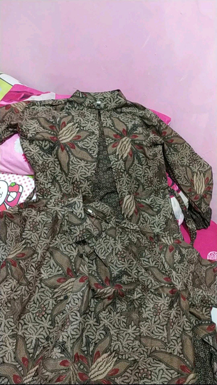 Gamis Batik Manggar, Padi,sekar,cantik,kubis,kipas,daun,kupu,nadine,gendis