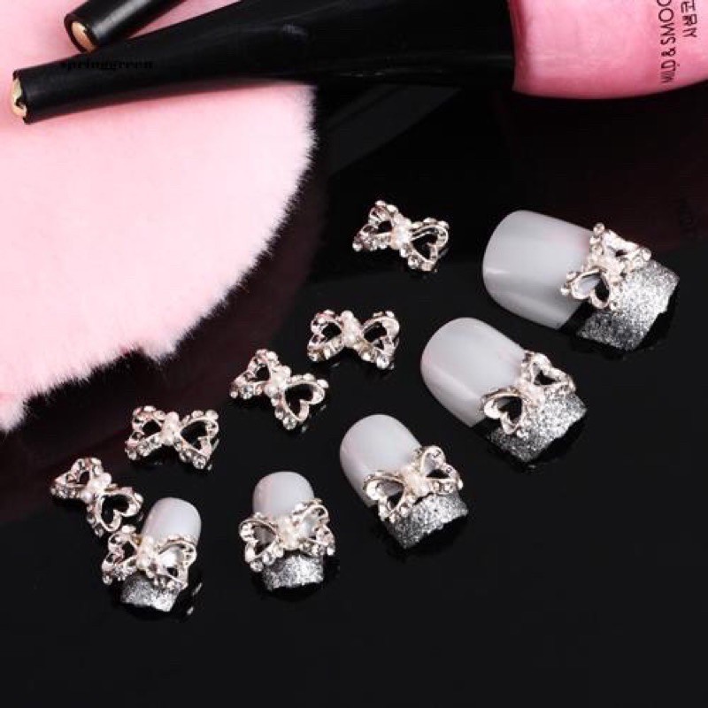 PITA MUTIARA FRAME LOVE Nail art Bow Mini Bahan Craft nailart fake nails kuku palsu