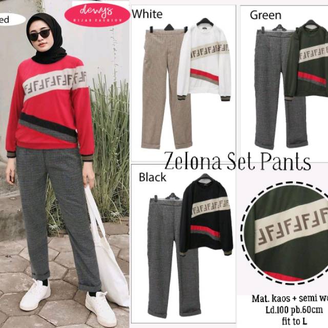 Zelona set pants| matt kaos mix semi woll