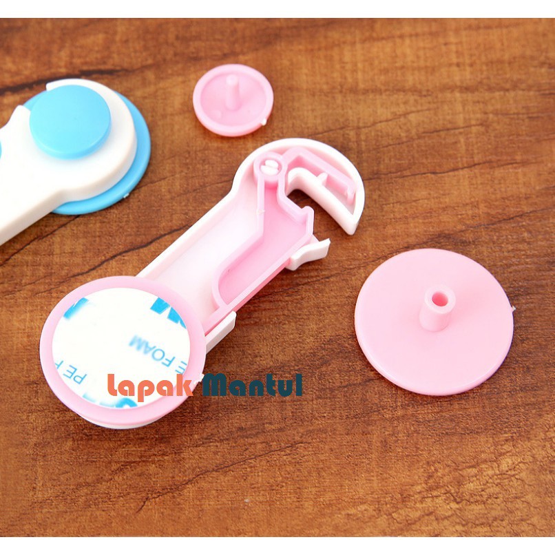 LM-0144 Pengaman Laci Lemari Pintu Kulkas Pengunci Furniture - Pelindung Bayi Baby Safety Lock